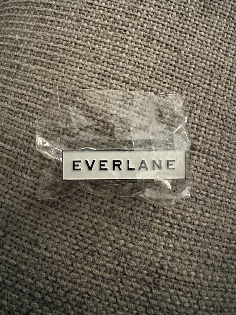 Everlane Black and White Logo Enamel Pin